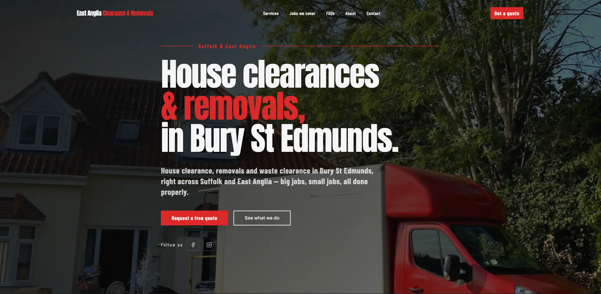East Anglia Clearance & Removals — screenshot 1
